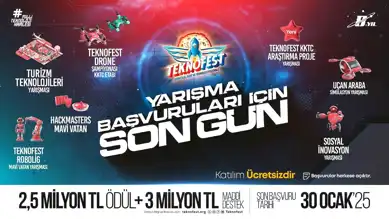 SON DAKİKA: TEKNOFEST KKTC Başvuruları Bugün Bitiyor!